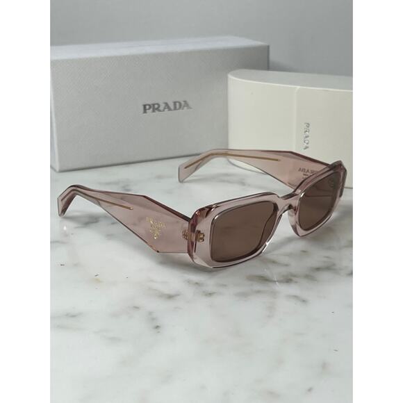 NEW Prada PR17WS Symbole Sunglasses in Peach Pink - Picture 6 of 11